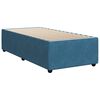 vidaXL Sommier &agrave; lattes de lit avec matelas bleu 100x200 cm