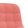 vidaXL Chaises pivotantes &agrave; manger lot de 4 rose velours