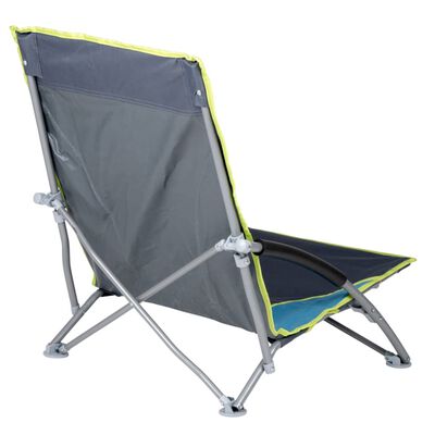 Camp Gear Chaise de plage Compact Bleu et gris 1204781