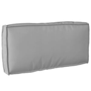 vidaXL Coussin Tissu Oxford Gris 80 x 40 x 12 cm