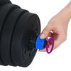 vidaXL Ensemble Halt&egrave;re-Barre 2-en-1 30kg Noir et Bleu
