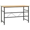 vidaXL Bureau d'ordinateur Noir/ch&ecirc;ne clair 105x55x72 cm MDF et m&eacute;tal