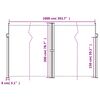 vidaXL Auvent lat&eacute;ral r&eacute;tractable anthracite 200x1000 cm