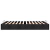 vidaXL Cadre de lit ottoman sans matelas noir 140x200 cm tissu