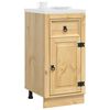 vidaXL Armoire avec tiroir Miel 40 x 46 x 81,5 cm Pin massif