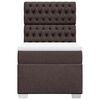 vidaXL Sommier &agrave; lattes de lit avec matelas Marron fonc&eacute; 80x200 cm