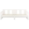 vidaXL Lit coulissant sans matelas blanc bois de pin solide