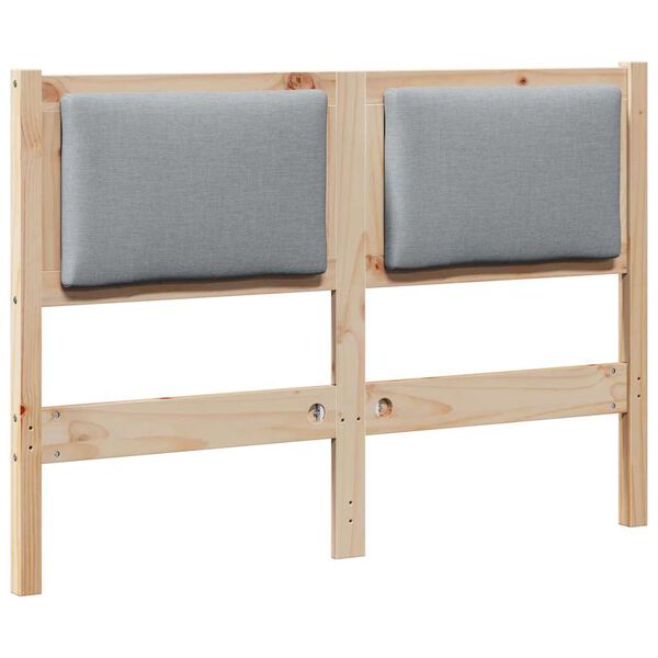 vidaXL T&ecirc;te de lit Autre Marron 135 cm Bois massif en pin