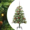 vidaXL Sapin de No&euml;l artificiel Vert 150 cm PVC et m&eacute;tal