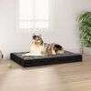 vidaXL Lit pour chien Noir 91,5x64x9 cm Bois de pin solide