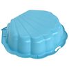 vidaXL Bacs &agrave; sable 2 pcs Bleu 77x87x21 cm Plastique
