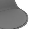 vidaXL Chaises &agrave; manger pivotantes lot de 2 gris clair similicuir