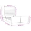 vidaXL Cadre de lit sans matelas bleu fonc&eacute; 120x200 cm velours
