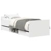 vidaXL Cadre de lit sans matelas blanc 90x200 cm