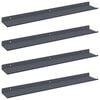 vidaXL &Eacute;tag&egrave;re flottante 4 pcs Anthracite 60 x 8,5 x 2,5 cm Acier
