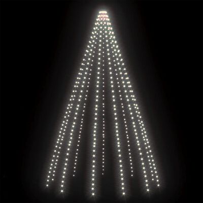 vidaXL Guirlande lumineuse avec 500 LED Blanc froid 500 cm Int/Ext