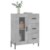 vidaXL Buffet gris b&eacute;ton 69,5x34x90 cm bois d'ing&eacute;nierie