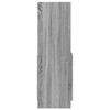 vidaXL Buffet haut sonoma gris 92x33x100 cm bois d'ing&eacute;nierie