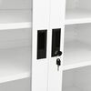vidaXL Armoire de bureau Blanc 90x40x90 cm Acier