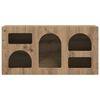 vidaXL Meuble TV Ch&ecirc;ne artisanal 80 x 35 x 40 cm Bois d'ing&eacute;nierie