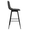 vidaXL Tabourets de bar lot de 2 gris fonc&eacute; velours