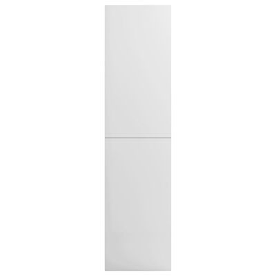 vidaXL Garde-robe Blanc brillant 100 x 50 x 200 cm Aggloméré