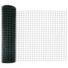 vidaXL Cl&ocirc;ture avec poteau Vert 1,4 x 10 m Acier et PVC