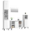 vidaXL Ensemble de meubles de salle de bain 4 pcs blanc brillant