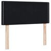 vidaXL Sommier &agrave; lattes de lit avec matelas noir 90x210 cm velours