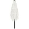 vidaXL Parasol de jardin avec m&acirc;t en acier blanc 288x288x225 cm