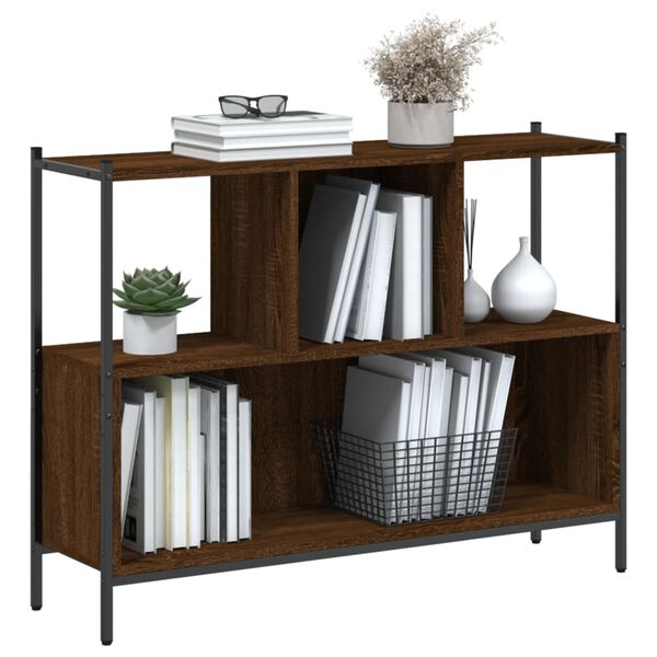 vidaXL Bibliothèque chêne marron 102x28x77,5 cm bois d'ingénierie
