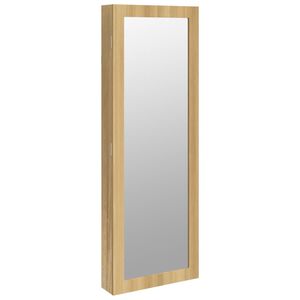vidaXL Armoire &agrave; bijoux avec miroir murale 37,5x10x106 cm