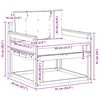 vidaXL Sofa de milieu ext&eacute;rieur Bois d'Acacia Massif Naturel