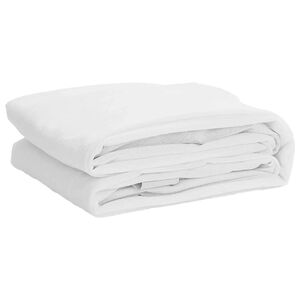 vidaXL Prot&egrave;ge-matelas blanc 140x190 cm imperm&eacute;able