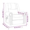 vidaXL Fauteuil de massage Marron Similicuir brillant