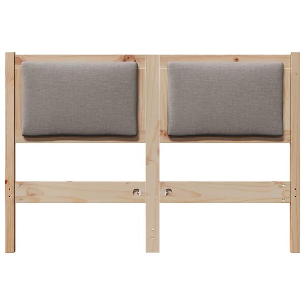 vidaXL T&ecirc;te de lit Autre Marron 120 cm Bois massif en pin