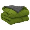 vidaXL Duvet complet toute l'ann&eacute;e Vert et Anthracite 220 x 155 cm