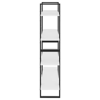 vidaXL Bibliothèque à 4 niveaux blanc 100x30x140 cm bois d'ingénierie