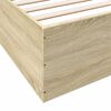 vidaXL Cadre de lit sans matelas ch&ecirc;ne sonoma 180x200 cm