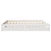 vidaXL Cadre de lit sans matelas blanc 200x200 cm bois massif de pin