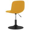 vidaXL Tabouret de bar Jaune moutarde Velours
