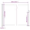 vidaXL Auvent lat&eacute;ral r&eacute;tractable blanc 160x600 cm