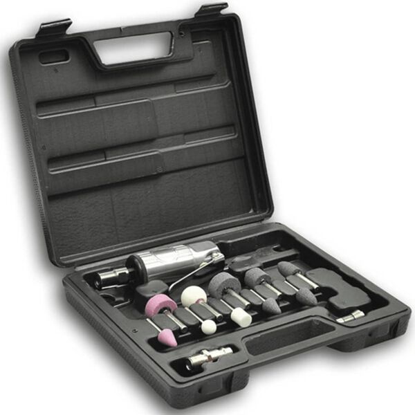 vidaXL Kit de ponceuse &agrave; air et de pierre 1/4" 16 pcs