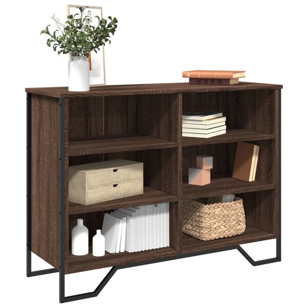 vidaXL Buffet ch&ecirc;ne marron 101x35,5x74,5 cm bois d'ing&eacute;nierie