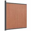 vidaXL Panneau de cl&ocirc;ture marron 173x186 cm WPC