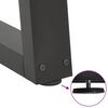 vidaXL Pieds de table basse en forme de V, 2 pi&egrave;ces, anthracite, 70 x (42-43,3) cm, acier