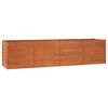 vidaXL Lit sur&eacute;lev&eacute; de jardin rouill&eacute; 320x80x77 cm acier corten