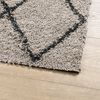 vidaXL Tapis shaggy &agrave; poils longs moderne beige anthracite 100x200 cm