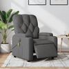vidaXL Fauteuil inclinable de massage &eacute;lectrique gris fonc&eacute; tissu