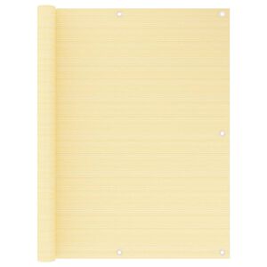 vidaXL &Eacute;cran de balcon Beige 120x500 cm PEHD